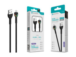 Cabo Type-C Negro 5A 50W 1M S-048 com Luz Indicador