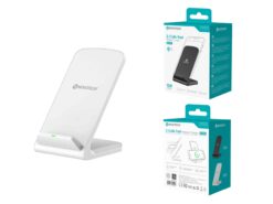 Carregador Sem Fio Negro W-007 - 15W, Qi Wireless