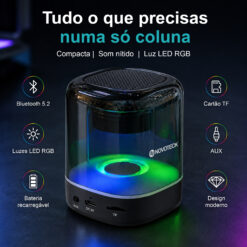 Coluna NOVOTECK XB-007 RGB – O Toque de Magia Sonora e Visual para o Seu Ambiente - Image 2