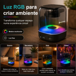 Coluna NOVOTECK XB-007 RGB – O Toque de Magia Sonora e Visual para o Seu Ambiente - Image 3
