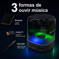 Coluna NOVOTECK XB-007 RGB – O Toque de Magia Sonora e Visual para o Seu Ambiente - Image 6