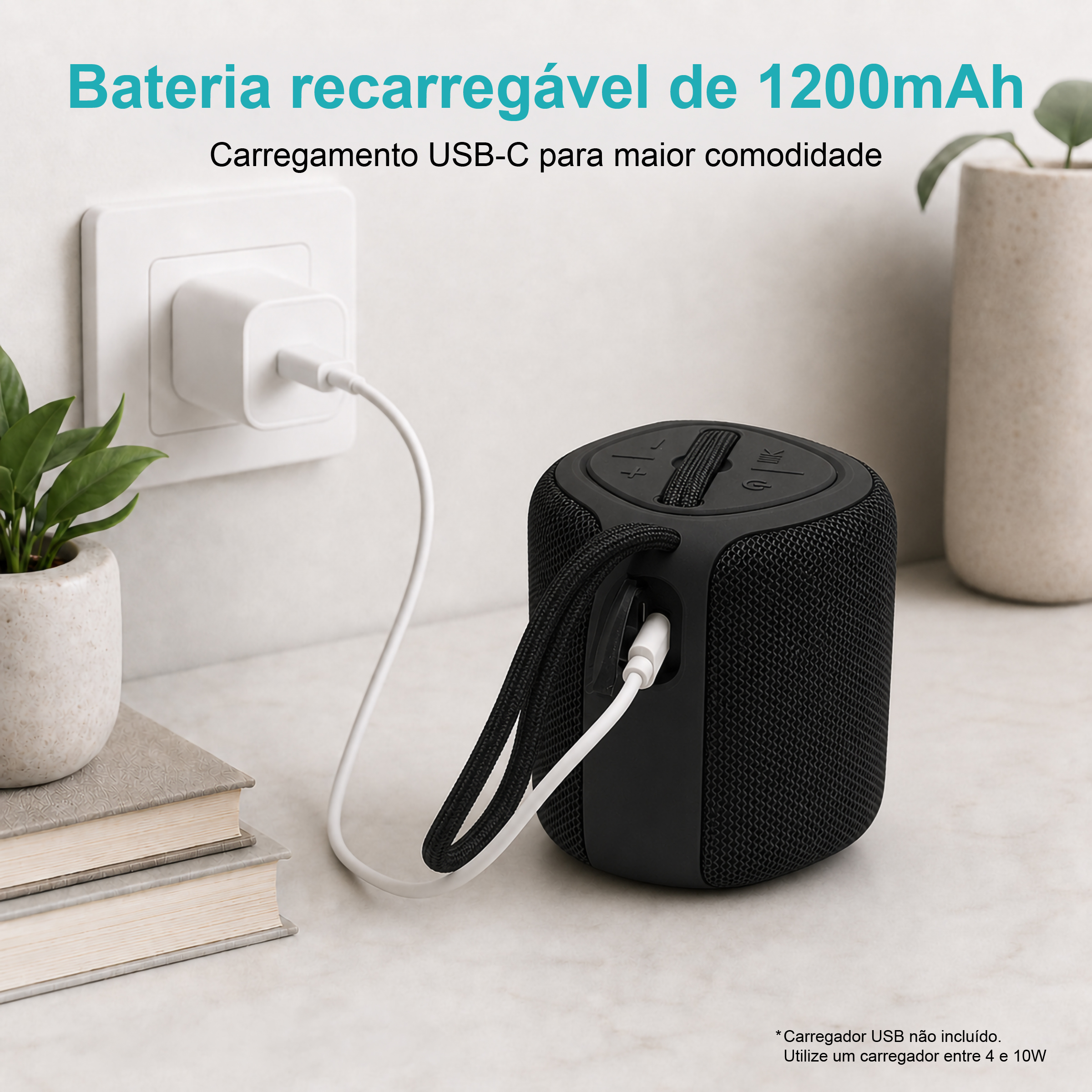 Coluna Portátil NOVOTECK XB-009 Negro– Liberdade Sem Fios e Design Prático para o Dia-a-Dia - Image 9