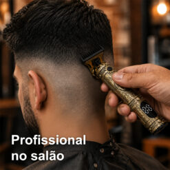 Cortador de Cabelo Avançado NOVOTECK HS-002 com Display Digital, Lâminas de Aço Inoxidável, 3 Pentes, 150 Min de Autonomia e USB-C - Image 7