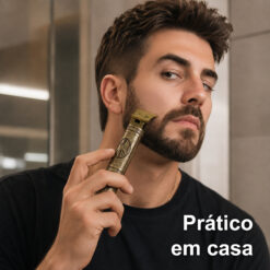 Cortador de Cabelo Avançado NOVOTECK HS-002 com Display Digital, Lâminas de Aço Inoxidável, 3 Pentes, 150 Min de Autonomia e USB-C - Image 8