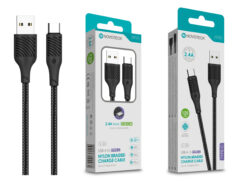 Cabo Type-C NOVOTECK S-120 - Nylon Trançado,2.4A,120cm