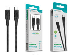 Cabo USB-C para USB-C NOVOTECK S-121 - PD 3.0 Quick Charge, 66W, Nylon Trançado, 120cm