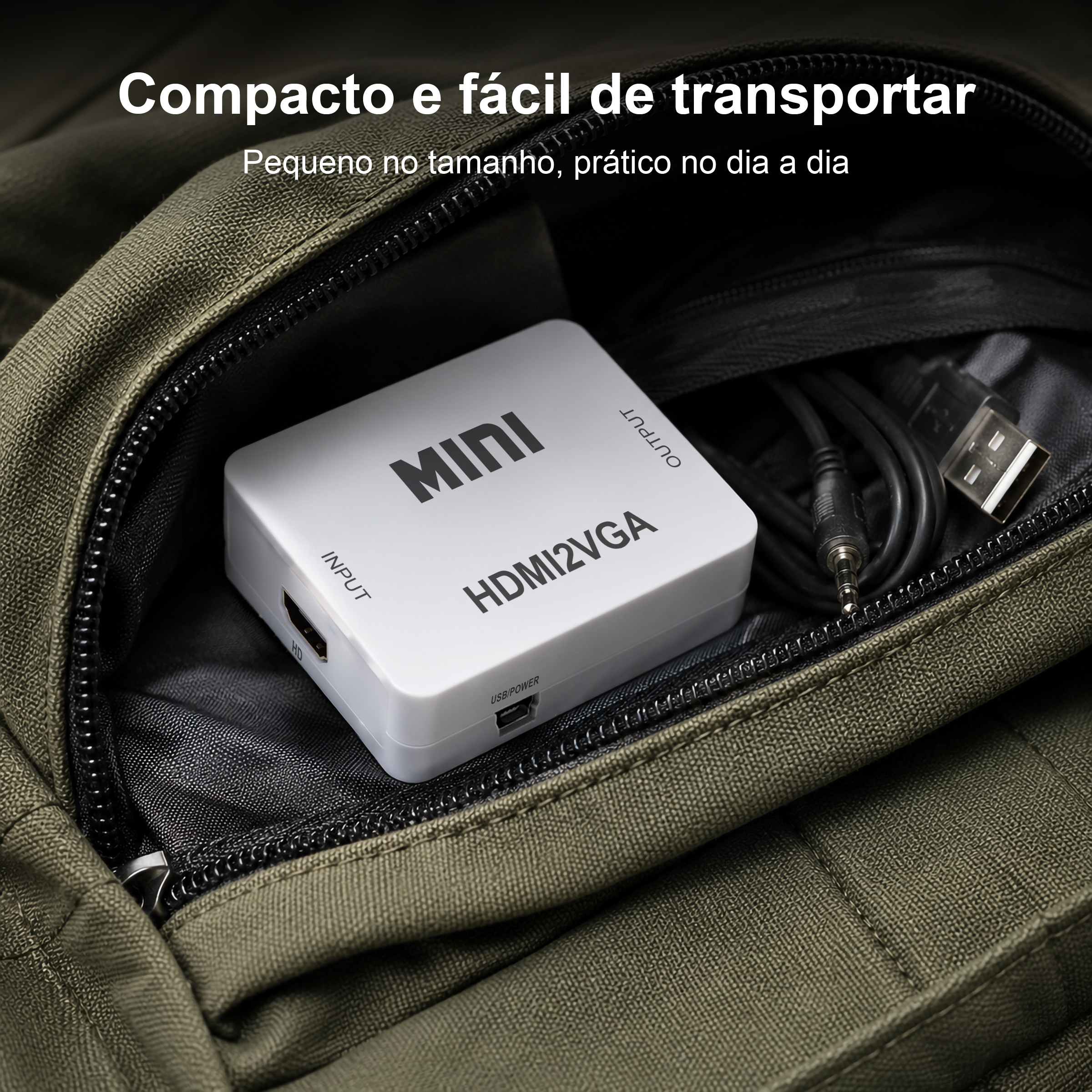 Conversor HDMI para VGA Novoteck HK-090 – Full HD 1080p com Saída de Áudio - Image 6