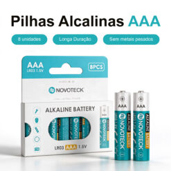 Pilhas Alcalinas AAA LR3 NOVOTECK 1.5V – Longa Duração – Pack com 8 Unidades BL-31 - Image 2