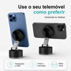 Suporte Magnético para Telemóvel Novoteck Z-092 – Base Ajustável, Íman Forte N52, Uso em Mesa ou Carro, Inclui 2 Anéis Metálicos - Image 7