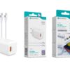 Kit Carregador Rápido PD 20W com Cabo USB-C para USB-C 100cm – Modelo C-031T