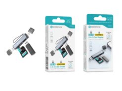 Leitor de Cartões 3 em 1 HK-102 – USB-A + Lightning, Compatível com SD, TF (MicroSD) e USB