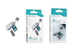 Leitor de Cartões 3 em 1 HK-104 – USB-A, Compatível com SD, TF (MicroSD) e USB