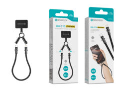 Cabo USB-C para Lightning S-136 com Alça de Pulso 40cm 30W para Carregamento e Dados