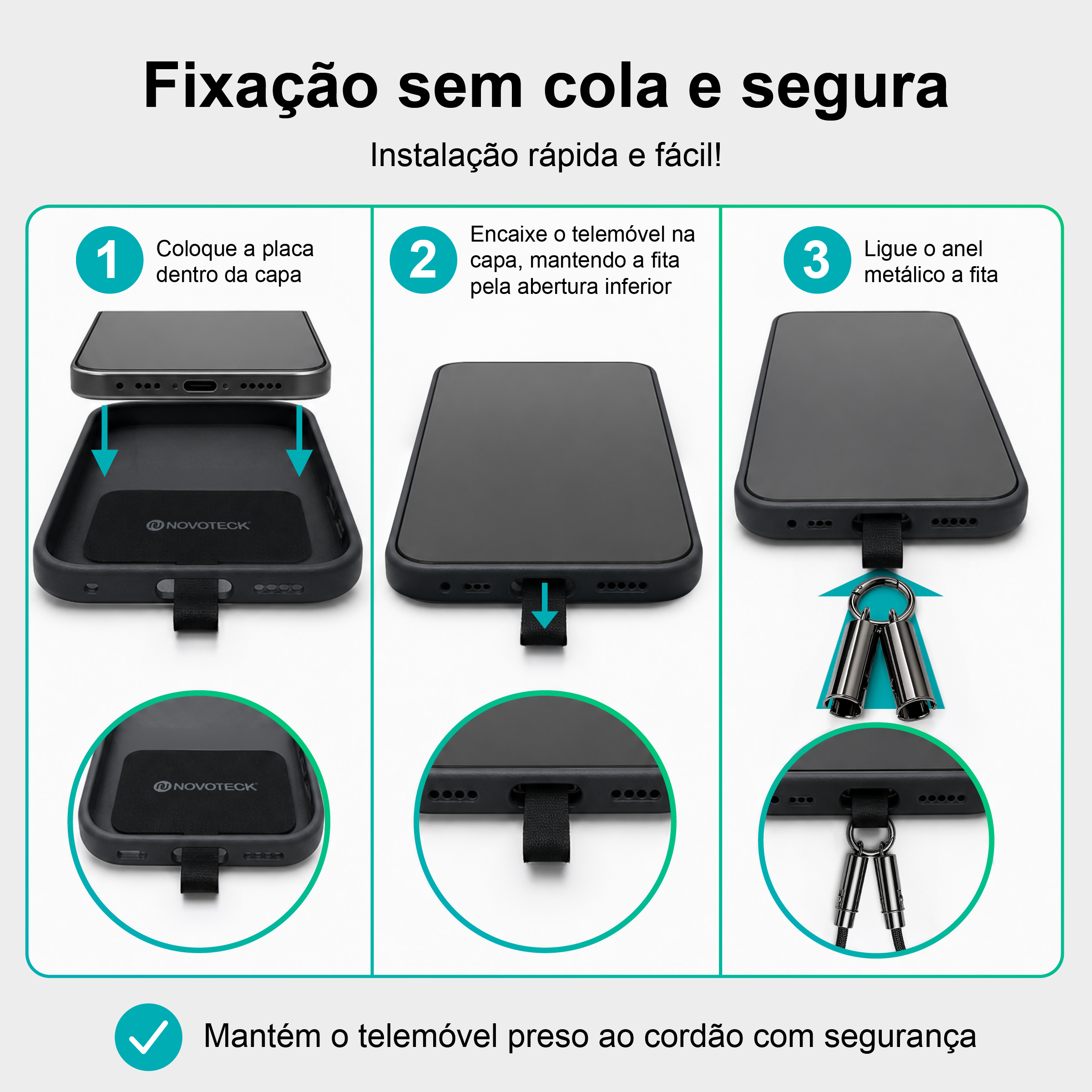 Cabo USB-C para Lightning S-136 com Alça de Pulso 40cm 30W para Carregamento e Dados - Image 6