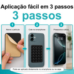 Suporte de Silicone com Ventosas para Telemóvel – Fixação Forte em Superfícies Múltiplas – Negro AC-09 - Image 6