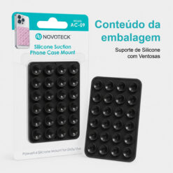 Suporte de Silicone com Ventosas para Telemóvel – Fixação Forte em Superfícies Múltiplas – Negro AC-09 - Image 10