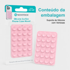 Suporte de Silicone com Ventosas para Telemóvel – Fixação Forte em Superfícies Múltiplas – Rosa AC-09 - Image 10