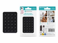 Suporte de Silicone com Ventosas para Telemóvel – Fixação Forte em Superfícies Múltiplas – Negro AC-09