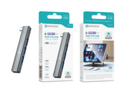 Hub USB-C NOVOTECK HK-085 para Tablet e Portátil, 4 Portas USB, 1 X USB 3.0 + 3 X USB 2.0, OTG Plug & Play