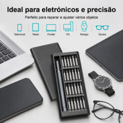 Conjunto de Chaves de Precisão 25 em 1 NOVOTECK PJ-025 – Kit Magnético Profissional com Ponteiras Intercambiáveis - Image 7