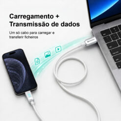 Cabo USB-C para Lightning NOVOTECK S-150, 30W, 1M, com Visor Digital de Potência, Carregamento Rápido e Transferência de Dados - Image 6