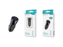 Carregador Rápido Automóvel Novoteck Q-005 Negro com Porta Tipo-C PD 27W