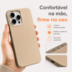 Maxstar MX802 Capa Magnética Antichoque Compatível com MagSafe para Apple iPhone 15 Pro , com Botão de Controlo da Câmara, Proteção Integral, Cantos Reforçados e Textura Antiderrapante - Image 4