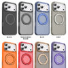 Maxstar MX801 Capa Magnética Antichoque Compatível com MagSafe para Apple iPhone 15 , com Anel Rotativo 360° e Proteção Metálica Elevada da Câmara